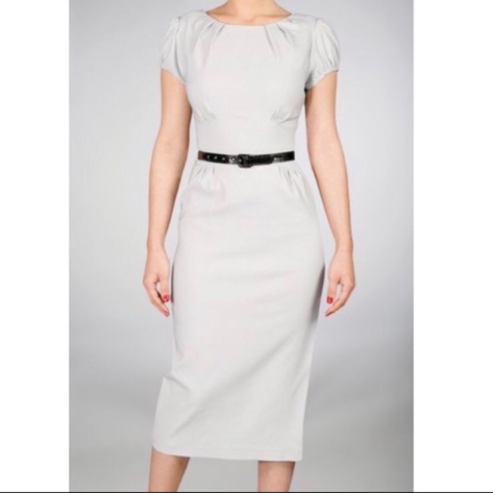 Stop Staring! Gray Pencil dress